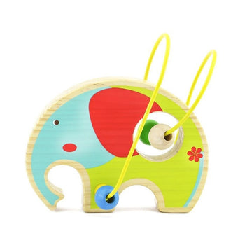 Lucy & Leo Bead Labyrinth Elephant Wooden Toy Set